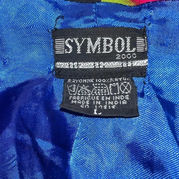 Symbol 2000 abstract art women’s 100% rayon blazer fully lined - Picture 4 of 8